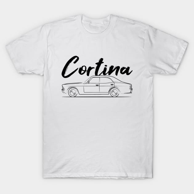 Classic Cortina MK3 Legend T-Shirt by GoldenTuners